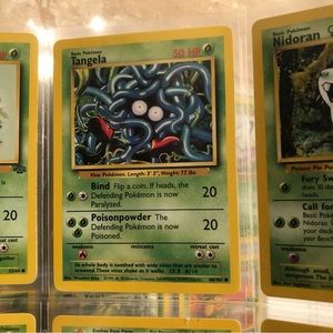 1990’s rare vintage tangela Pokémon card 66/102